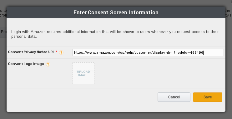 Datei:Developer.amazon.com-12-login with amazon - enter consent screen information.png
