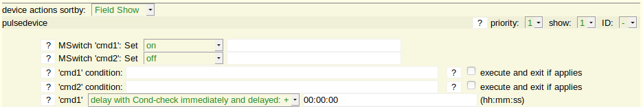 Setzen der positiven Flanke des Rechtecksignals